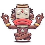 Tribal Masquerade WhatsApp Sticker #12