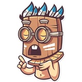 Tribal Masquerade WhatsApp Sticker #13