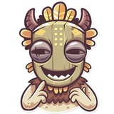 Tribal Masquerade WhatsApp Sticker #14