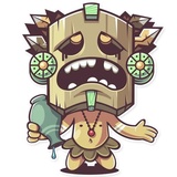 Tribal Masquerade WhatsApp Sticker #8