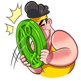 Aerobic Bob WhatsApp Sticker #16