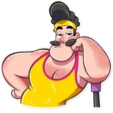 Aerobic Bob WhatsApp Sticker #19