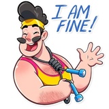 Aerobic Bob WhatsApp Sticker #26