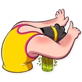 Aerobic Bob WhatsApp Sticker #28