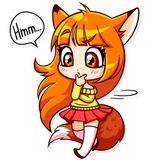 Alice Fox WhatsApp Sticker #12