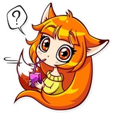 Alice Fox WhatsApp Sticker #15