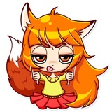 Alice Fox WhatsApp Sticker #17