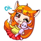 Alice Fox WhatsApp Sticker #19