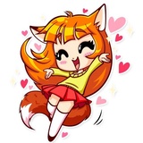 Alice Fox WhatsApp Sticker #2