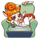 Alice Fox WhatsApp Sticker #22