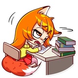 Alice Fox WhatsApp Sticker #24