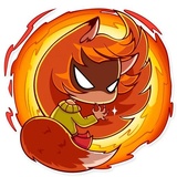 Alice Fox WhatsApp Sticker #25