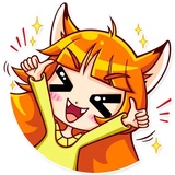 Alice Fox WhatsApp Sticker #3
