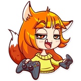 Alice Fox WhatsApp Sticker #30