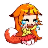 Alice Fox WhatsApp Sticker #7