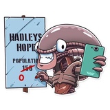 AI the Alien WhatsApp Sticker #16