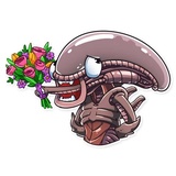 AI the Alien WhatsApp Sticker #18