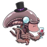 AI the Alien WhatsApp Sticker #19