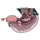 AI the Alien WhatsApp Sticker #2