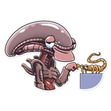 AI the Alien WhatsApp Sticker #20