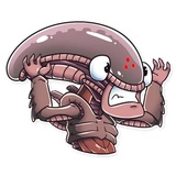 AI the Alien WhatsApp Sticker #24