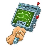 AI the Alien WhatsApp Sticker #26