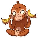 Mona Monkey WhatsApp Sticker pack