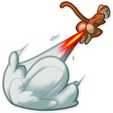 Mona Monkey WhatsApp Sticker #13