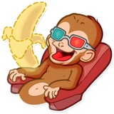 Mona Monkey WhatsApp Sticker #19