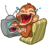 Mona Monkey WhatsApp Sticker #23
