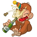 Mona Monkey WhatsApp Sticker #4
