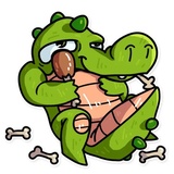Alligator Harold WhatsApp Sticker #17