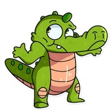 Alligator Harold WhatsApp Sticker #21