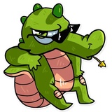 Alligator Harold WhatsApp Sticker #9