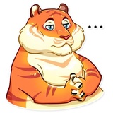 Amur Tiger WhatsApp Sticker #16
