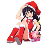 Anime Santa WhatsApp Sticker #16