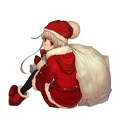 Anime Santa WhatsApp Sticker #2
