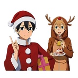 Anime Santa WhatsApp Sticker #24