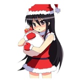 Anime Santa WhatsApp Sticker #5