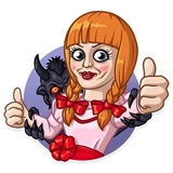 Annabelle WhatsApp Sticker #3
