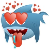 AntiLand Shark WhatsApp Sticker #10