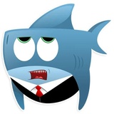 AntiLand Shark WhatsApp Sticker #12