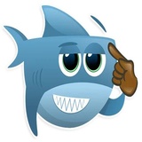 AntiLand Shark WhatsApp Sticker #14