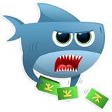 AntiLand Shark WhatsApp Sticker #17