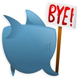 AntiLand Shark WhatsApp Sticker #2