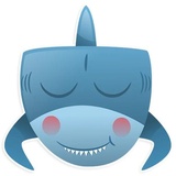 AntiLand Shark WhatsApp Sticker #21