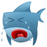AntiLand Shark WhatsApp Sticker #23