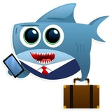 AntiLand Shark WhatsApp Sticker #4