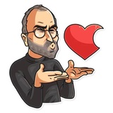Steve Jobs WhatsApp Sticker #2