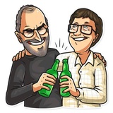 Steve Jobs WhatsApp Sticker #23